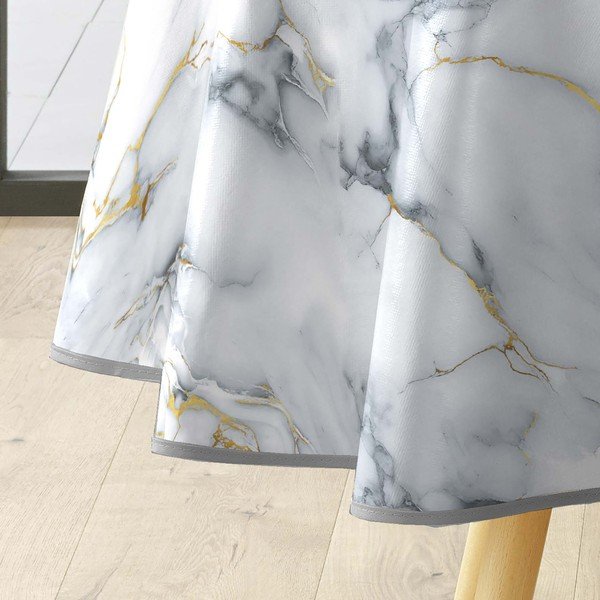 Tovaglia adatta per pulizia con panno umido ø 160 cm Marquina – douceur d'intérieur-image-3
