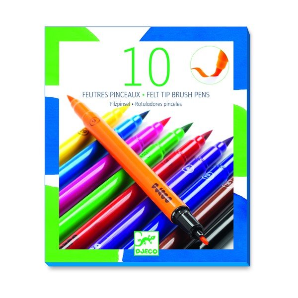 Set di 10 pennarelli bifacciali - Djeco-image-1