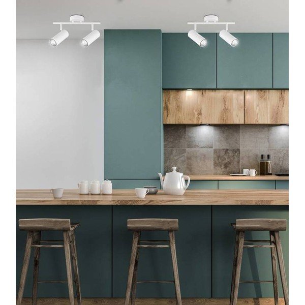 Faretto bianco in metallo 9x36 cm Colly – Candellux Lighting-image-1