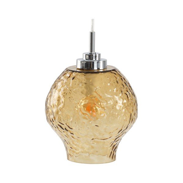 Lampadario color ambra in vetro ø 15 cm Breen – Jotex