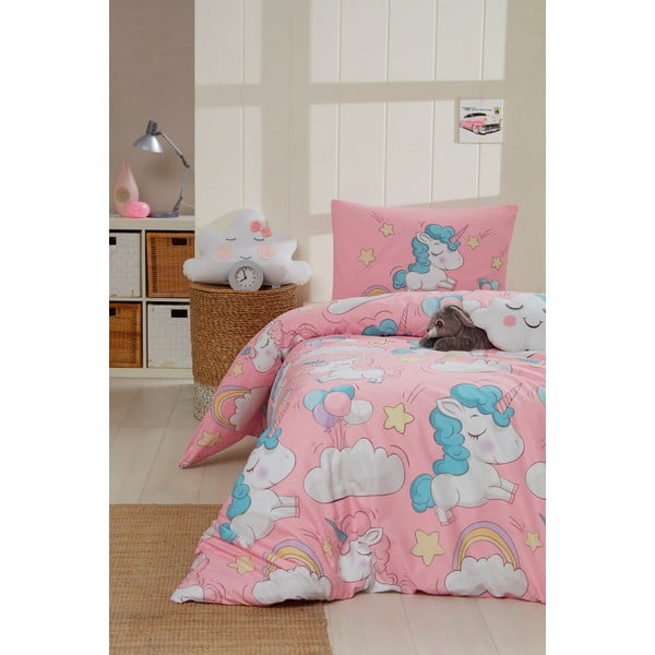 Biancheria da letto per bambini per letto matrimoniale 200x200 cm Unicornio – Mijolnir