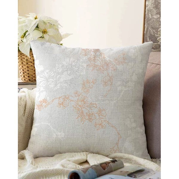 Federa grigia in misto cotone Bloom, 55 x 55 cm - Minimalist Cushion Covers