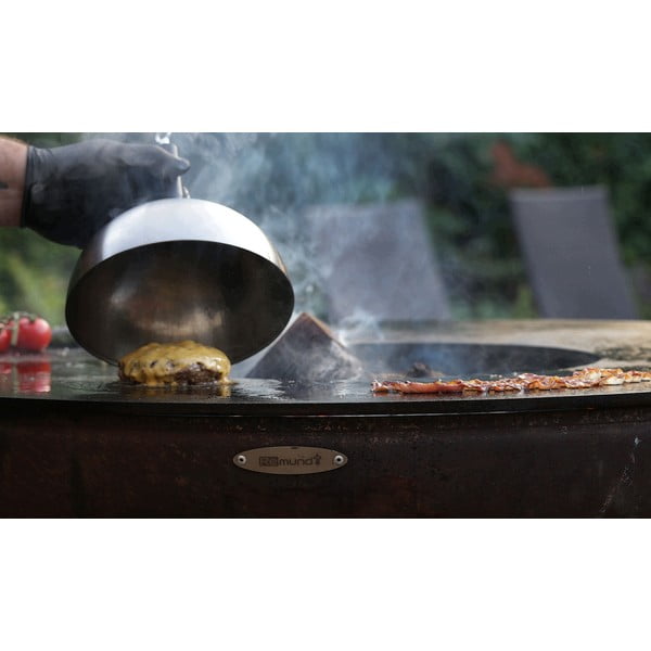 Griglia a legna da esterno marrone , ø 82 cm Nero M - Remundi-image-3