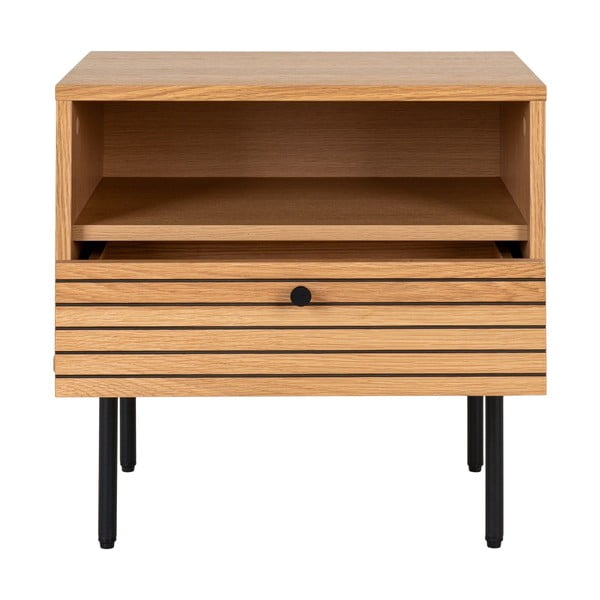 Tavolino effetto rovere 40x50 cm Kyoto - House Nordic-image-3