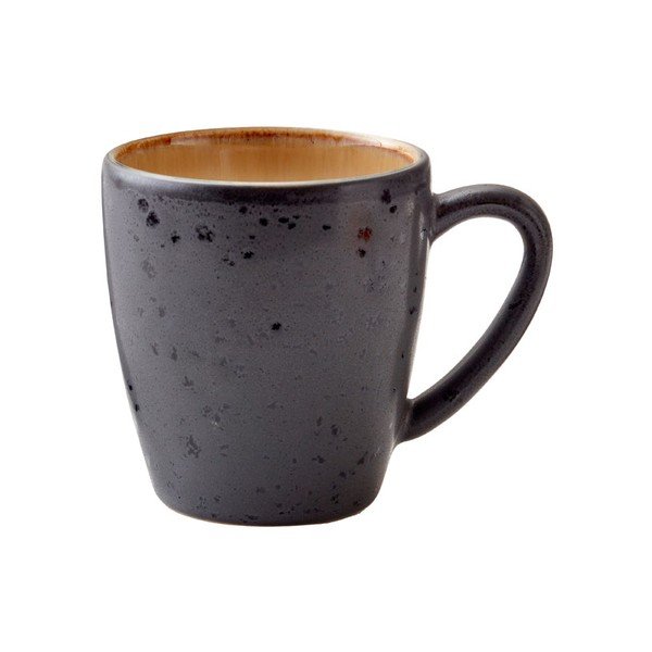 Tazza nera/color ambra in gres 190 ml Gastro Black/Amber – Bitz