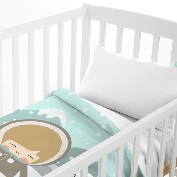 Happynois biancheria da letto per bambini in puro cotone, 120 x 100 cm Skymo Day - Mr. Fox-image-1
