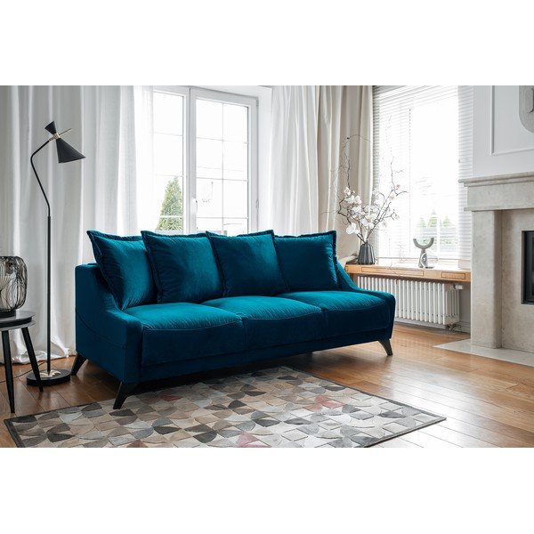 Divano in velluto blu petrolio Royal Rose - Miuform-image-3