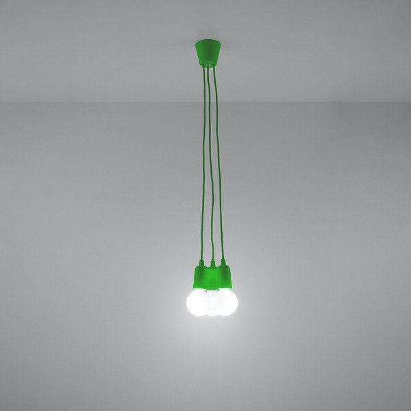 Lampada a sospensione verde 15x15 cm Rene - Sollux-image-4