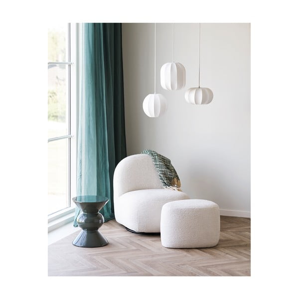 Lampadario bianco con paralume in tessuto ø 28 cm Coventry – House Nordic-image-2
