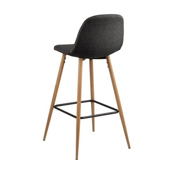 Sgabello da bar in colore grigio-naturale 101 cm Wilma - Actona-image-2