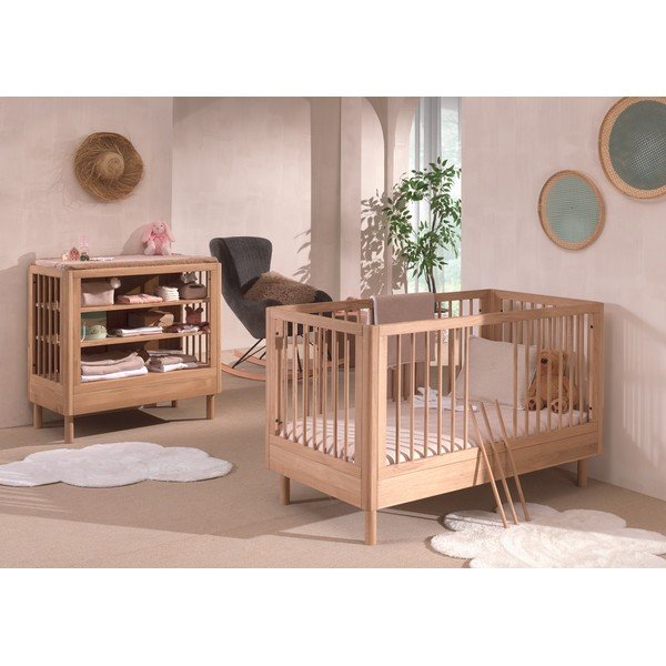 Set di mobili per bambini in rovere massiccio 2 pz Forrest – Vipack-image-1