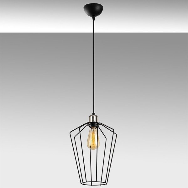 Apparecchio a sospensione in metallo nero Opviq luci Desponia - Opviq lights-image-1