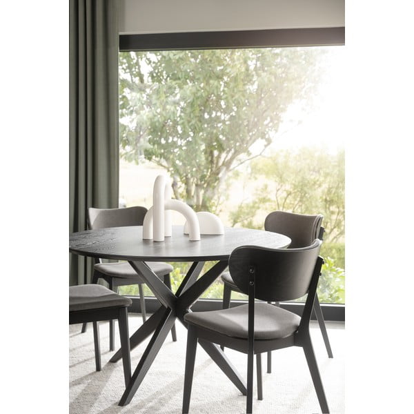 Tavolo da pranzo rotondo con piano in rovere 120x120 cm Calverton - Rowico-image-2