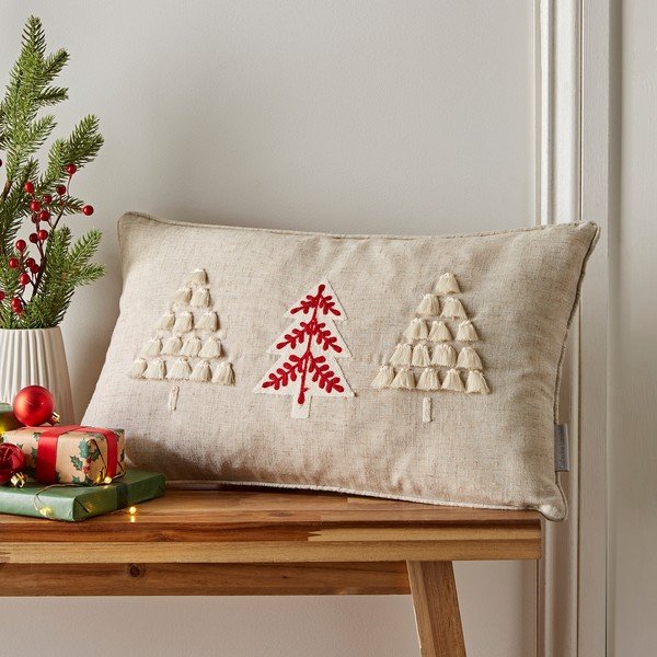 Cuscino decorativo con motivo natalizio 30x50 cm Christmas Tree - Catherine Lansfield-image-1