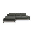 Divano letto angolare grigio scuro, angolo sinistro Planet - Windsor & Co Sofas