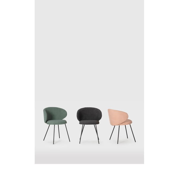 Set di sedie da pranzo verde in imbottito 2 pz Rush – Marckeric-image-1