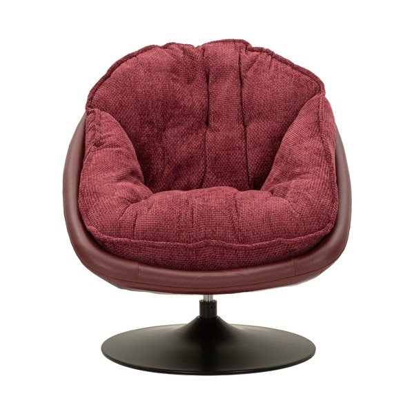 Poltrona burgundy girevole Retro Style – Mauro Ferretti-image-2