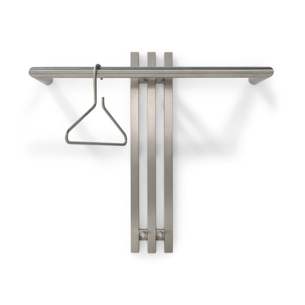 Attaccapanni da parete argentato in metallo 65 cm Senza – Spinder Design-image-2