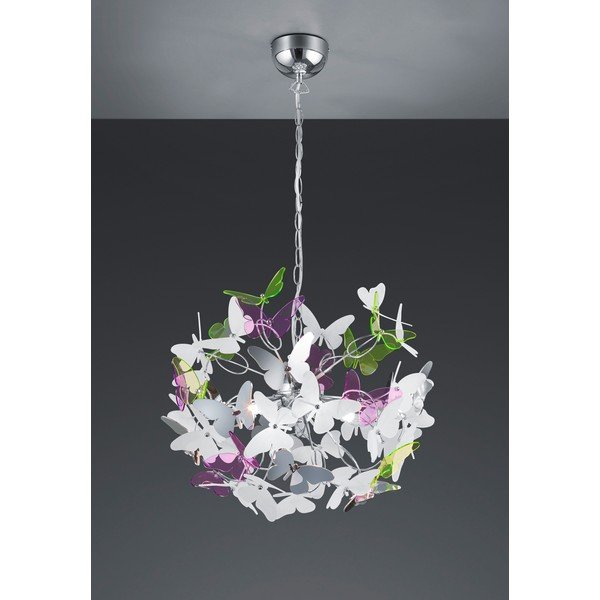 Lampadario per bambini con paralume in plastica ø 50 cm Butterfly – Reality-image-3