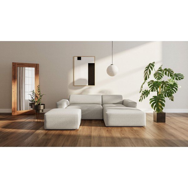 Divano angolare beige (angolo destro) Fluvio - MESONICA-image-1