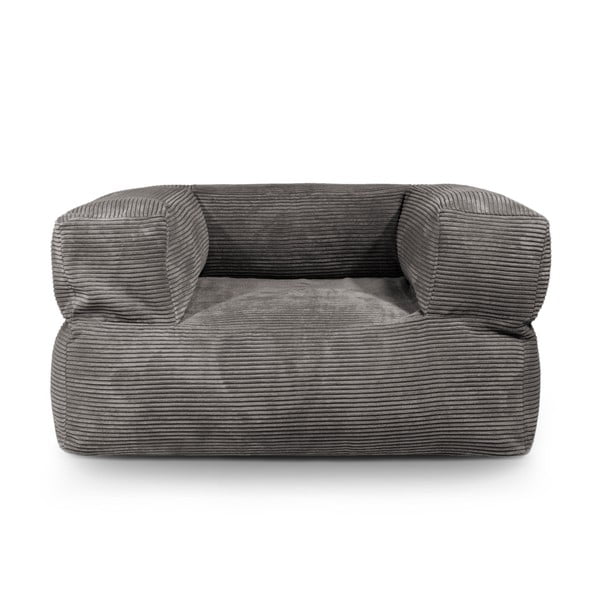 Puof a sacco color mattone con rivestimento in velluto a coste MooG – SLOWDOWN-image-2