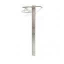 Attaccapanni da parete argentato in acciaio 65 cm Senza – Spinder Design