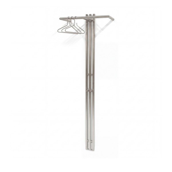Attaccapanni da parete argentato in acciaio 65 cm Senza – Spinder Design