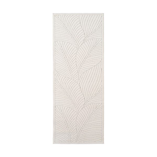 Passatoia da interno ed esterno color crema 80x250 cm Nova 1203 – Ayyildiz Carpets
