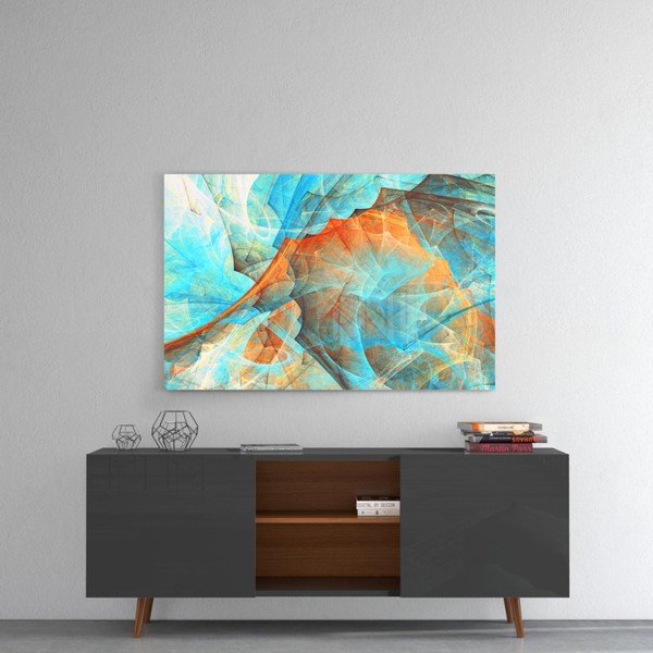 Pittura su vetro , 110 x 70 cm Colored Nets - Insigne-image-1