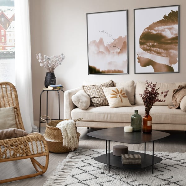 Cesto portaoggetti in seagrass chiaro , ⌀ 36 cm - Compactor-image-3