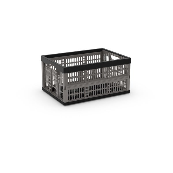 Scatola grigia in plastica 47,5x34,5x23,5 cm Folding Crate – KIS