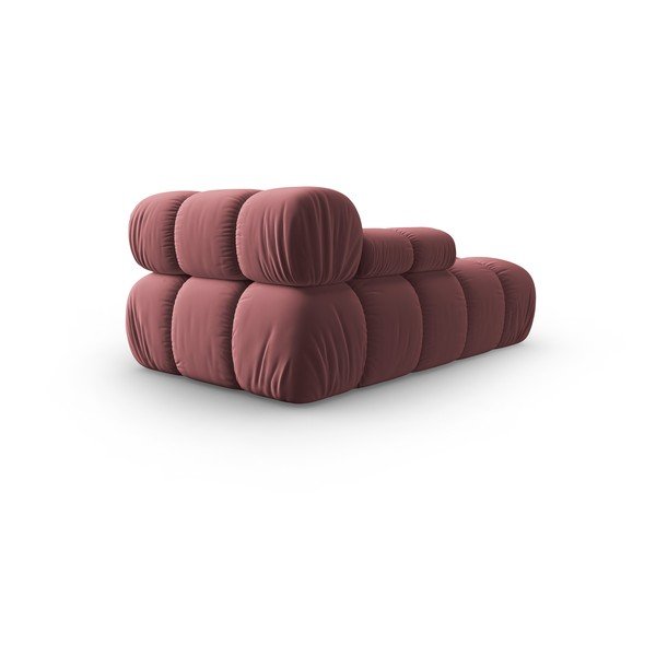 Poltrona lounge in velluto rosa (angolo sinistro) Bellis - Micadoni Home-image-4