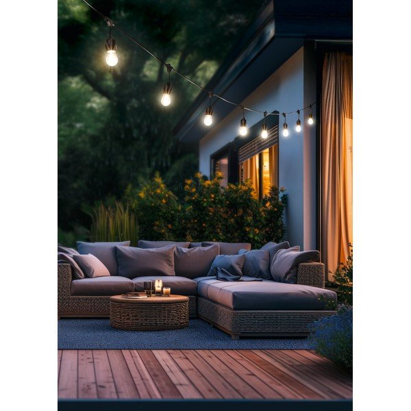 Catena luminosa numero lampadine 10 pz lunghezza totale 650 cm Chain – Reality-image-1