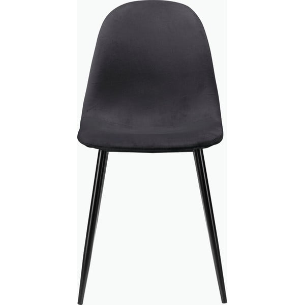 Sedie da pranzo  grigio scuro in velluto set di 4 pz Monza - Støraa-image-1