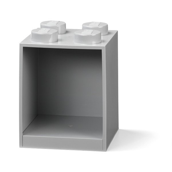 Mensola a muro grigia per bambini Brick 4 - LEGO®-image-2