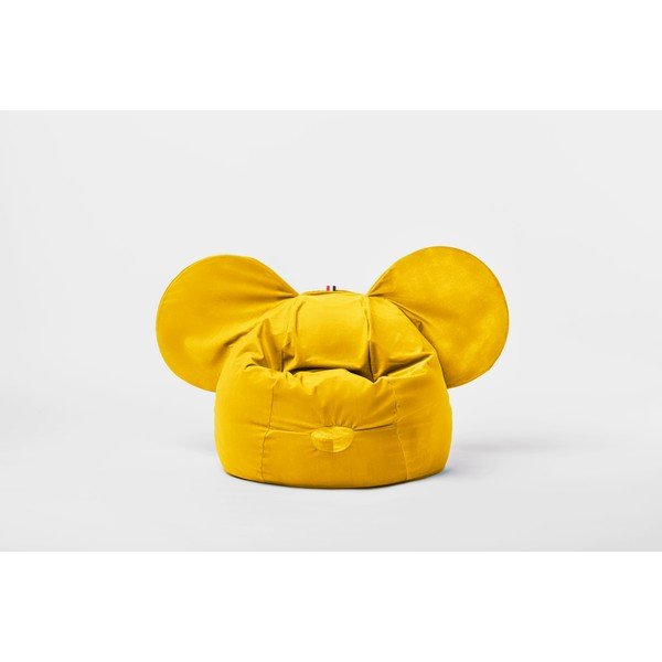 Borsa per seggiolino in velluto giallo Ears - The Brooklyn Kids-image-1