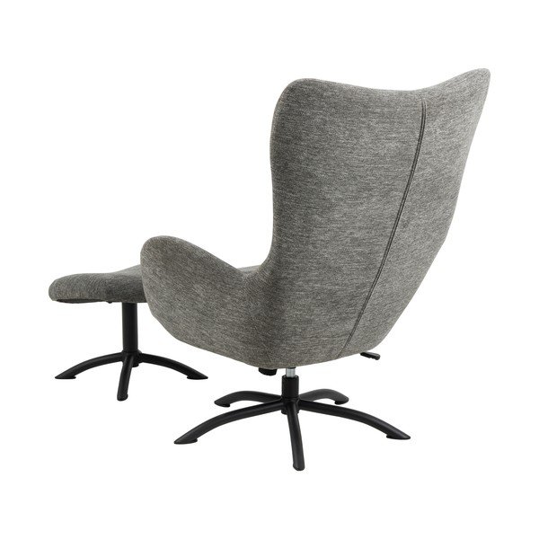 Set di orecchie e poggiapiedi grigio antracite Talgarth - Actona-image-3