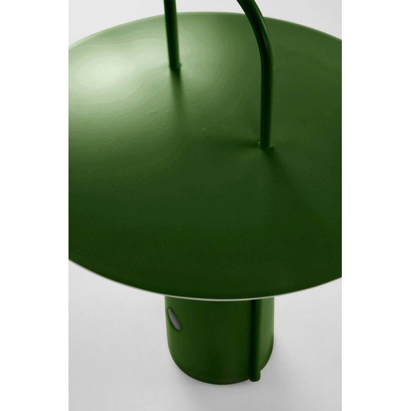 Lampada da tavolo LED verde in metallo con intensità regolabile (altezza totale 24 cm) Venna – Jotex-image-3