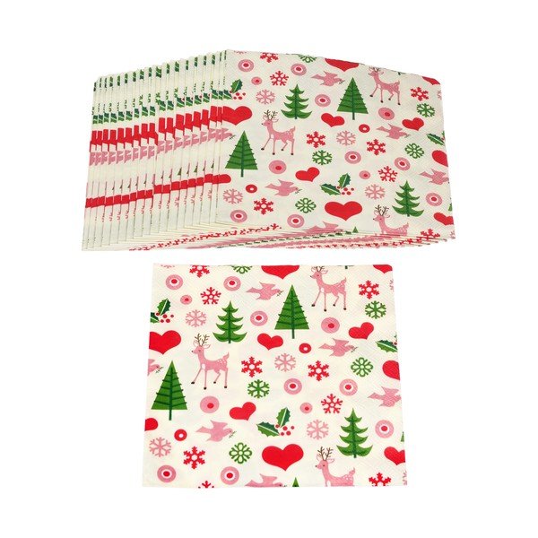 Set di tovaglioli 20 pz 25x25 cm 50s Christmas – Rex London-image-2