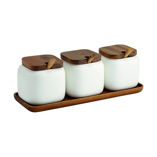 Set di contenitori per alimenti in porcellana per lo zucchero 3 pz Essentials – Ladelle