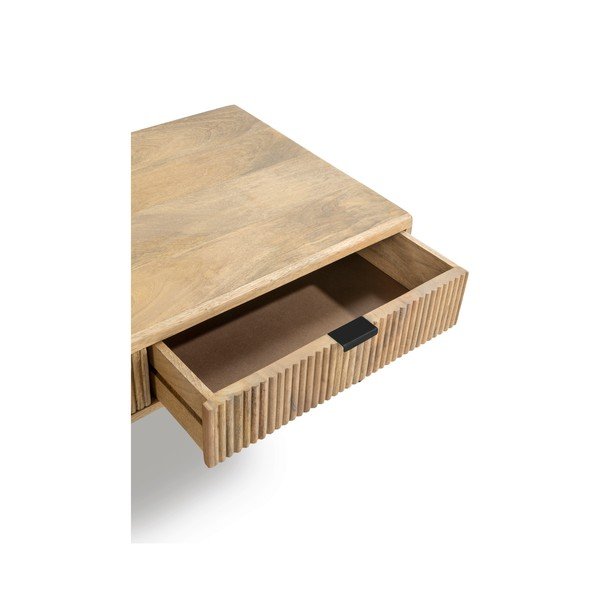 Tavolino da salotto di colore naturale in mango massiccio 60x120 cm Mundra – MOME-image-4