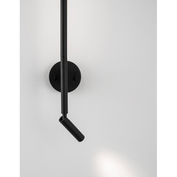 Lampada da parete LED nera opaca in alluminio con struttura flessibile Handy – Nova Luce-image-1