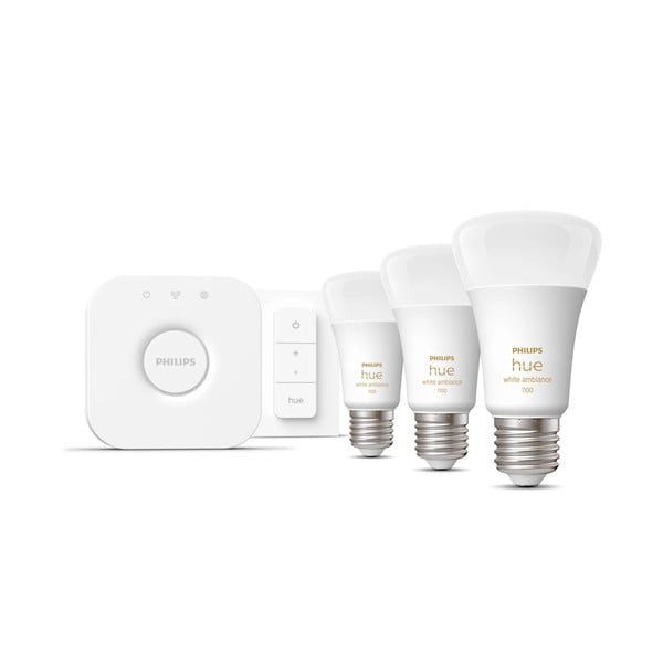 pacchetto base per illuminazione smart 5 pz con presa E27, 11 W White ambiance - Philips Hue