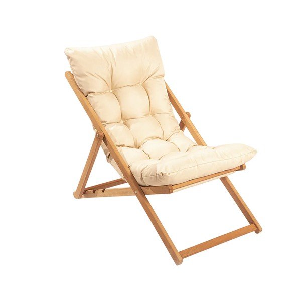 Set da giardino in legno di faggio in colore crema-naturale per 2 persone - Floriane Garden-image-2