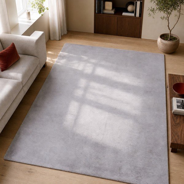 Tappeto grigio , 80 x 150 cm Fox Liso - Universal-image-4