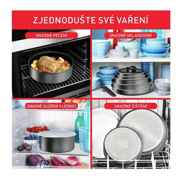 Set di pentole in alluminio 20 pezzi Ingenio Daily Chef On - Tefal-image-2