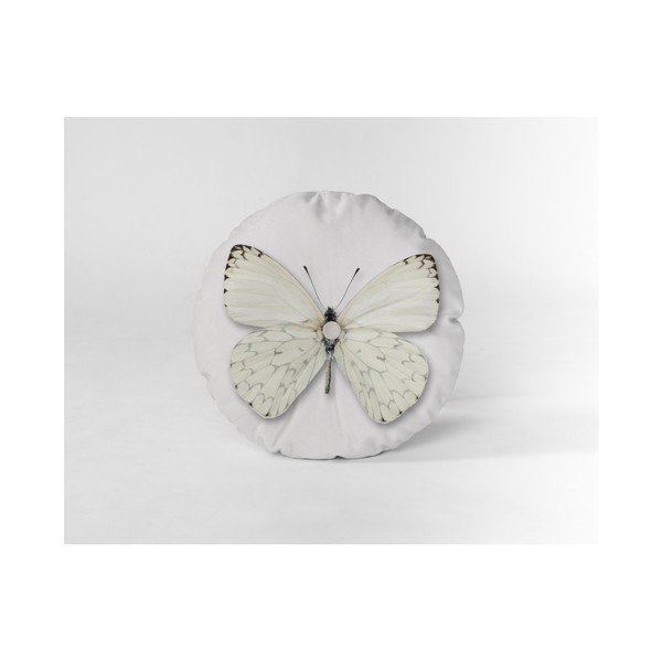 Cuscino in velluto Butterfly, ⌀ 45 cm - Velvet Atelier-image-1