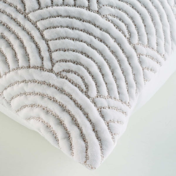 Set con copriletto e federa bianco/beige in jersey 220x240 cm Cassandra – douceur d'intérieur-image-3