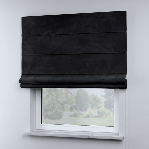 Tenda romana nera 170x160 cm Posh Velvet - Yellow Tipi-image-1