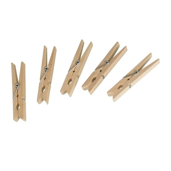 Set di 50 mollette da bucato in legno - Wenko-image-2